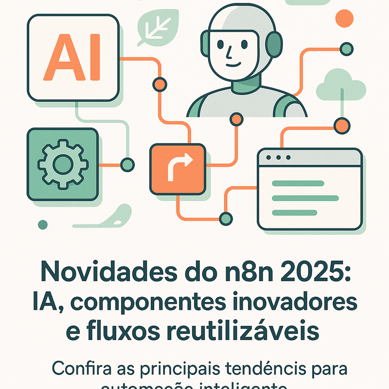 Uma imagem sobre Novidades n8n 2025: IA e fluxos reutilizáveis
