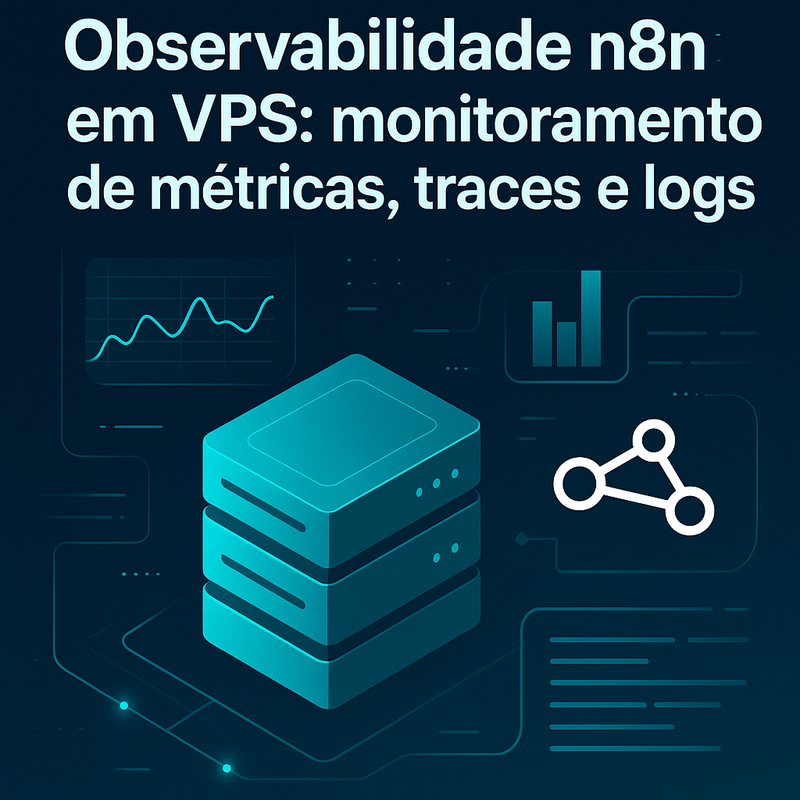 Uma imagem sobre Observabilidade n8n VPS: métricas, traces e logs