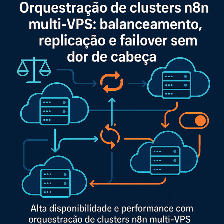 Orquestração de clusters n8n multi-VPS: balanceamento, replicação e failover sem dor de cabeça