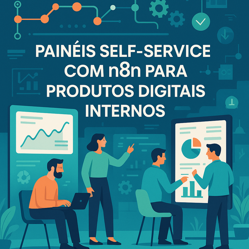 Como criar painéis self-service com n8n para produtos digitais internos