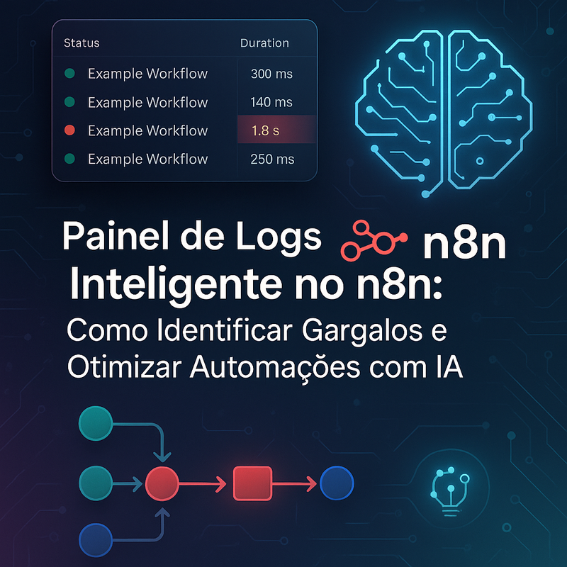 Uma imagem sobre Painel de logs inteligente no n8n e IA em tempo real