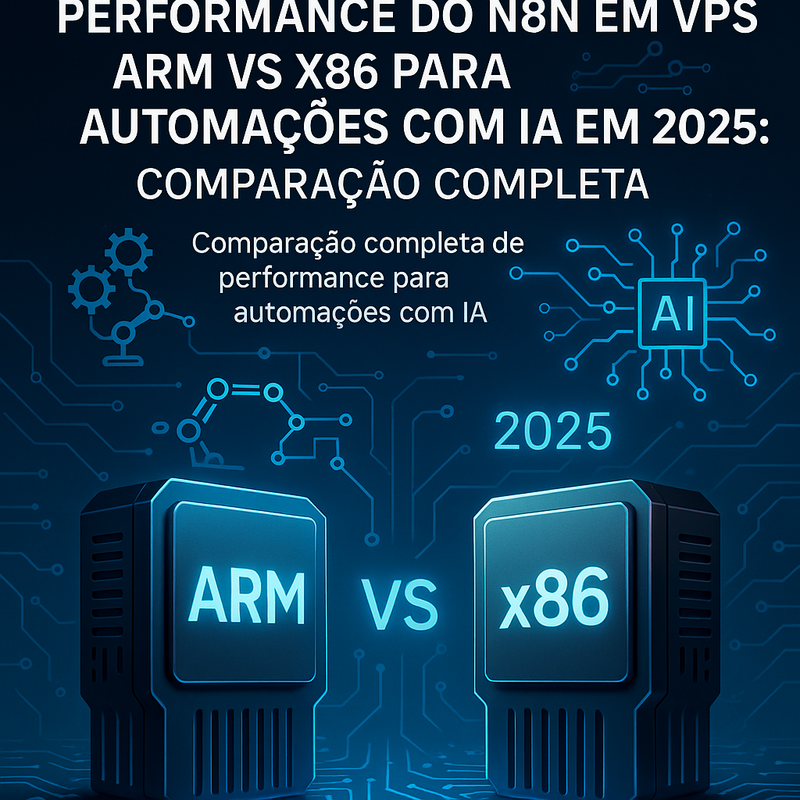 Uma imagem sobre Performance n8n VPS ARM vs x86 IA em 2025 | Comparativo