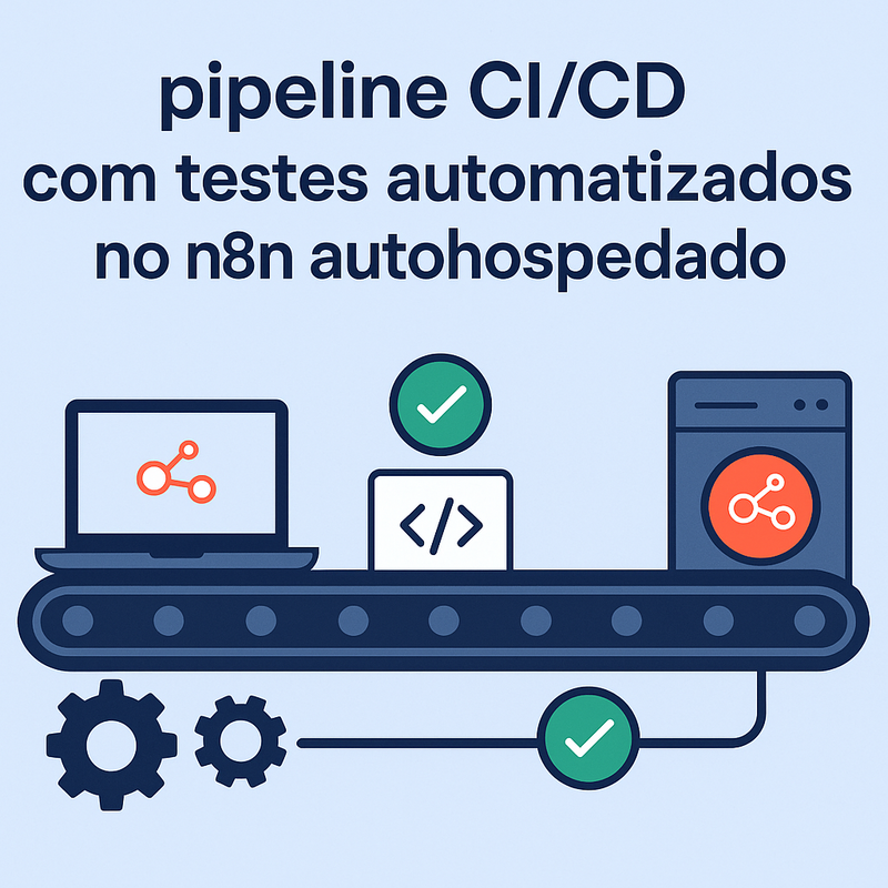 Uma imagem sobre Pipeline CI/CD com testes no n8n autohospedado