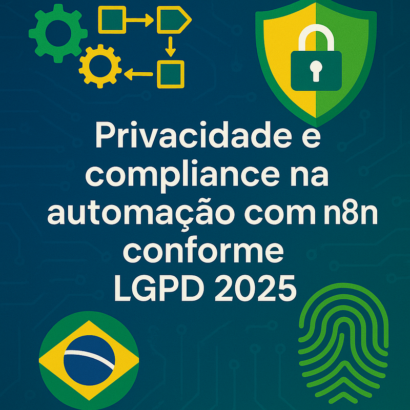 Uma imagem sobre Privacidade e compliance na automação com n8n LGPD 2025