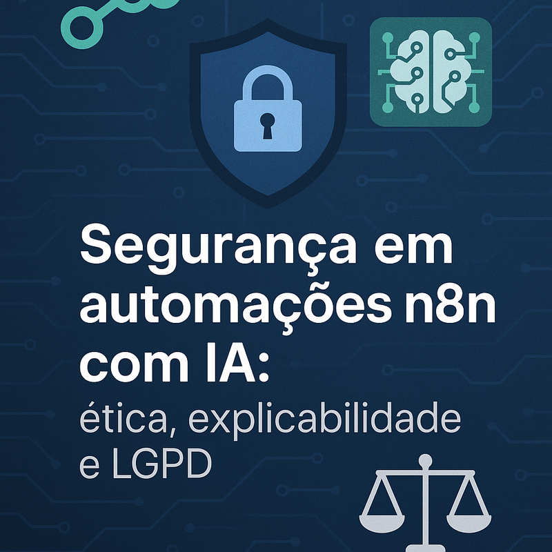 Uma imagem sobre Segurança em automações n8n com IA e LGPD