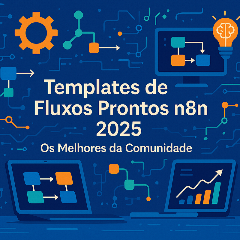Uma imagem sobre Templates de fluxos prontos n8n 2025: melhores opções