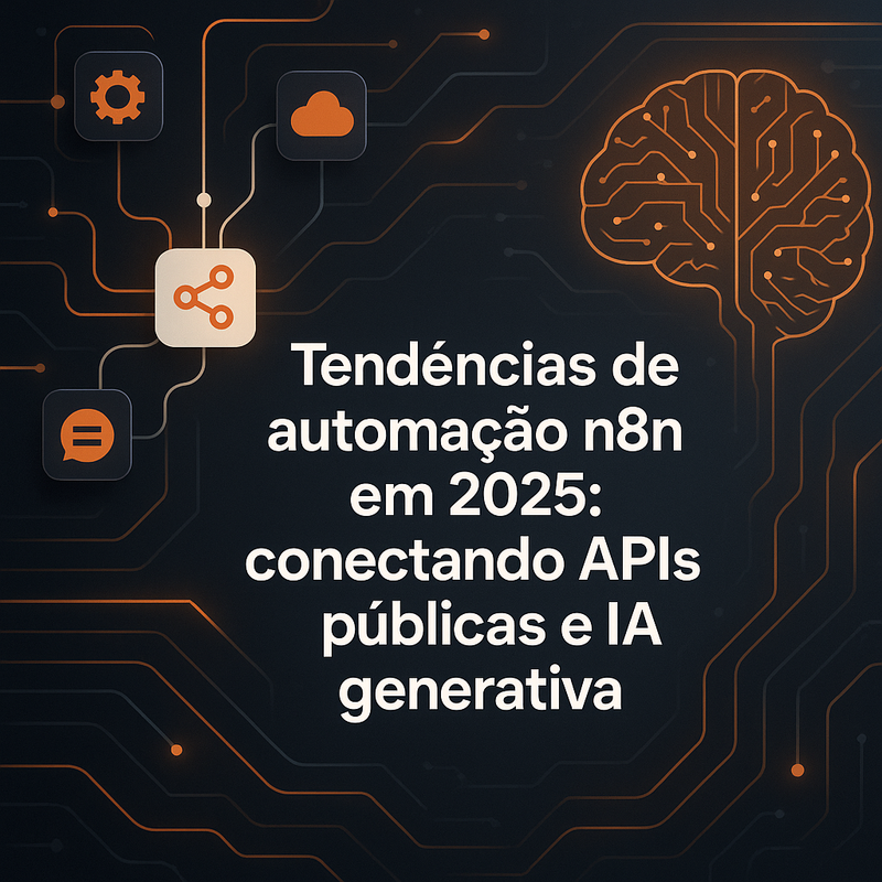 Tendências de automação n8n em 2025: conectando APIs públicas e IA generativa