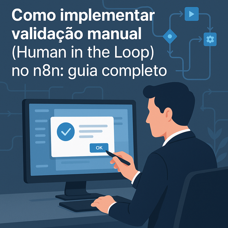 Como implementar validação manual (Human in the Loop) no n8n: guia completo