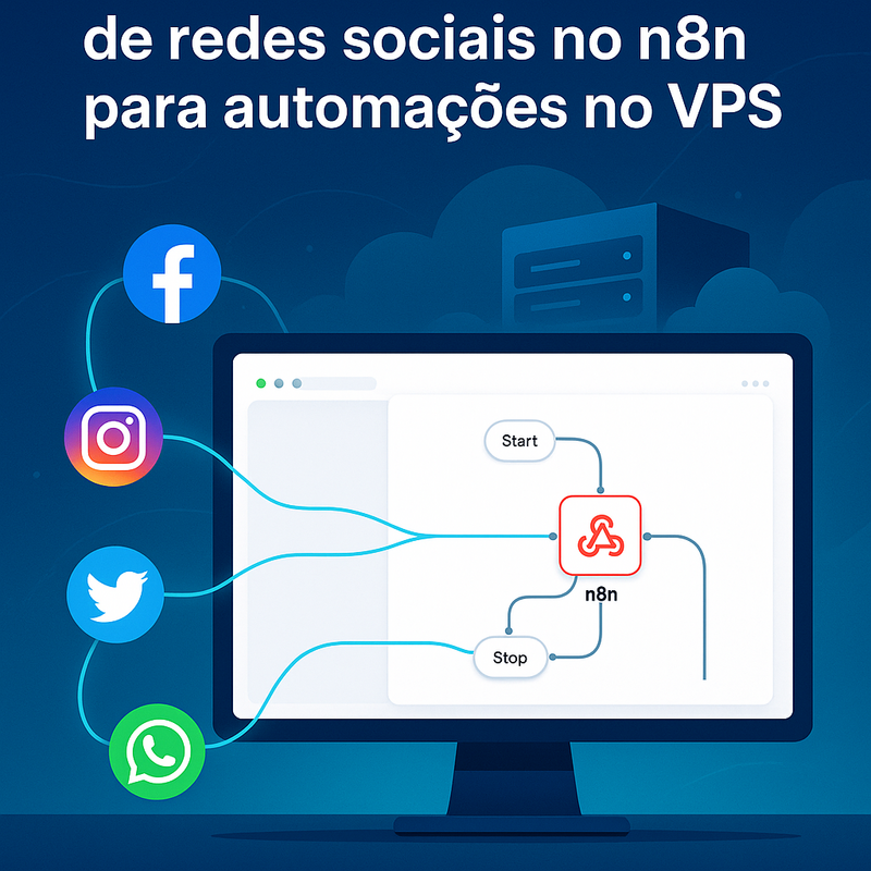 Uma imagem sobre Webhooks de redes sociais no n8n para automações VPS