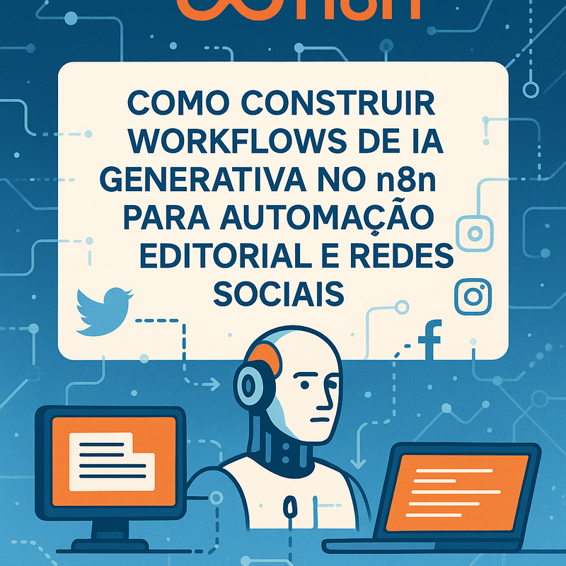 Uma imagem sobre Workflows de IA generativa no n8n para automação editorial