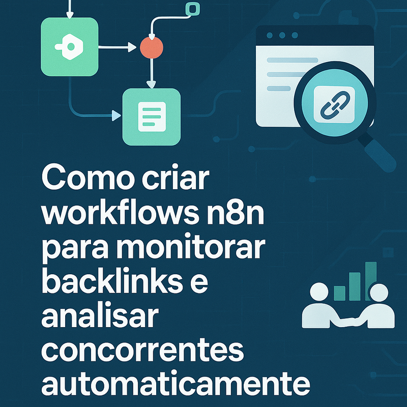 Uma imagem sobre Workflows n8n para monitorar backlinks e concorrentes