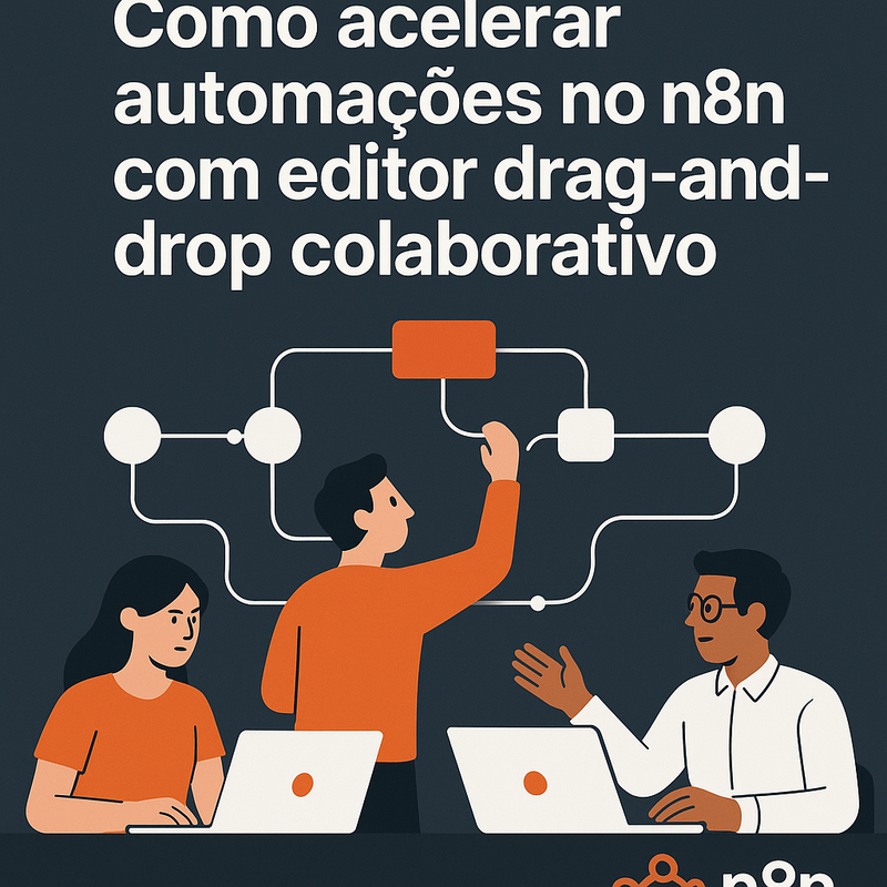 Como acelerar automações no n8n com editor drag-and-drop colaborativo