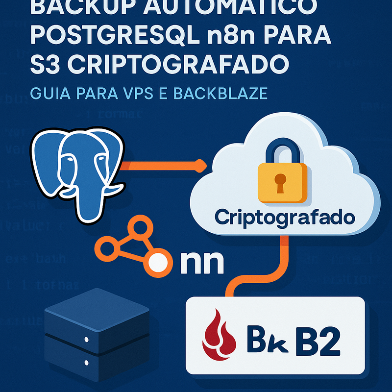 Uma imagem sobre Backup automático PostgreSQL n8n para S3 criptografado
