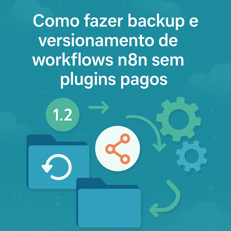 Como fazer backup e versionamento de workflows n8n sem plugins pagos