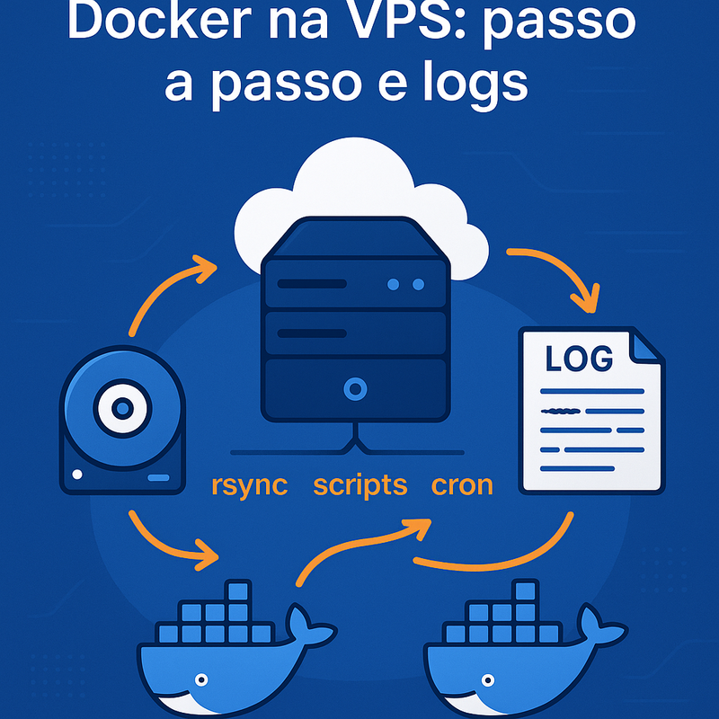 Uma imagem sobre Backup de volumes do Docker na VPS e logs