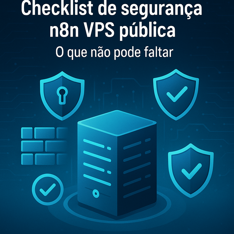 Checklist de segurança n8n VPS pública: o que não pode faltar