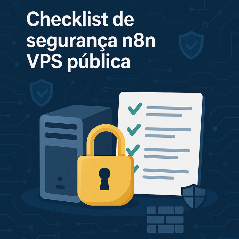 Checklist de segurança n8n VPS pública: o que não pode faltar