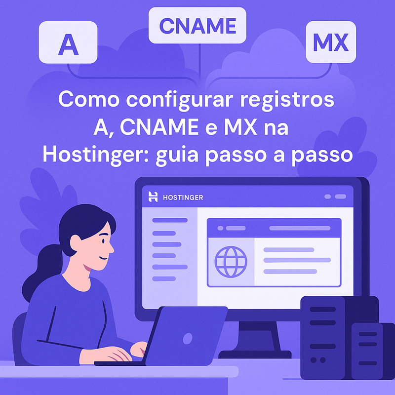 Uma imagem sobre Como configurar registros A, CNAME e MX na Hostinger