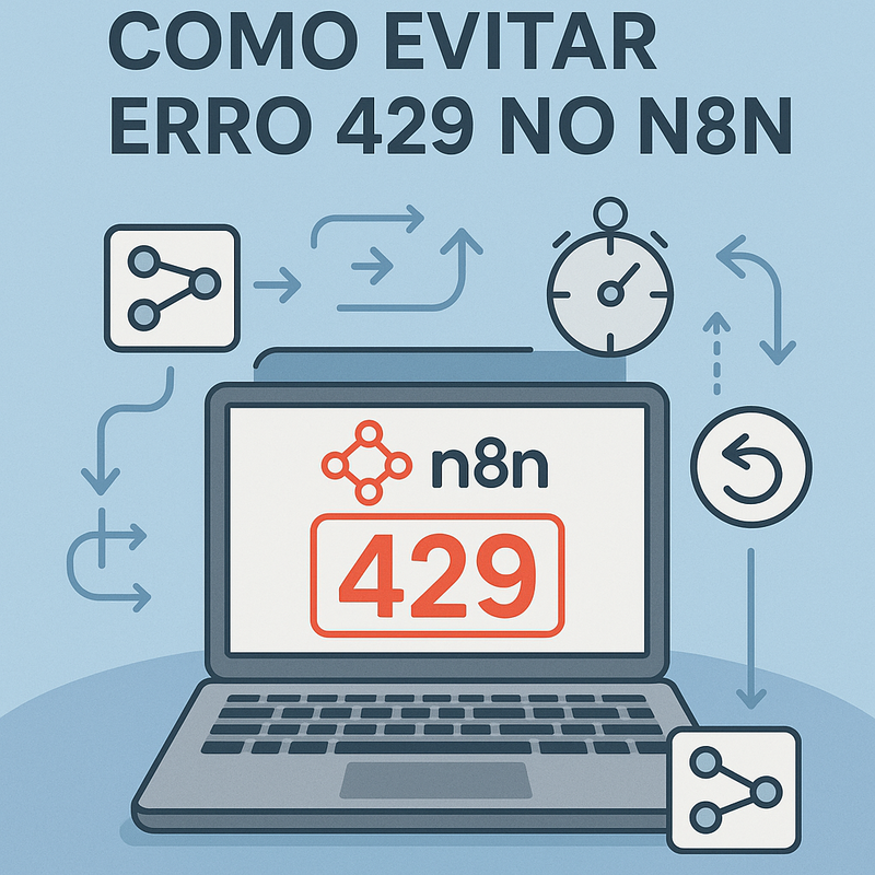Uma imagem sobre Como evitar erro 429 no n8n (rate limit API)