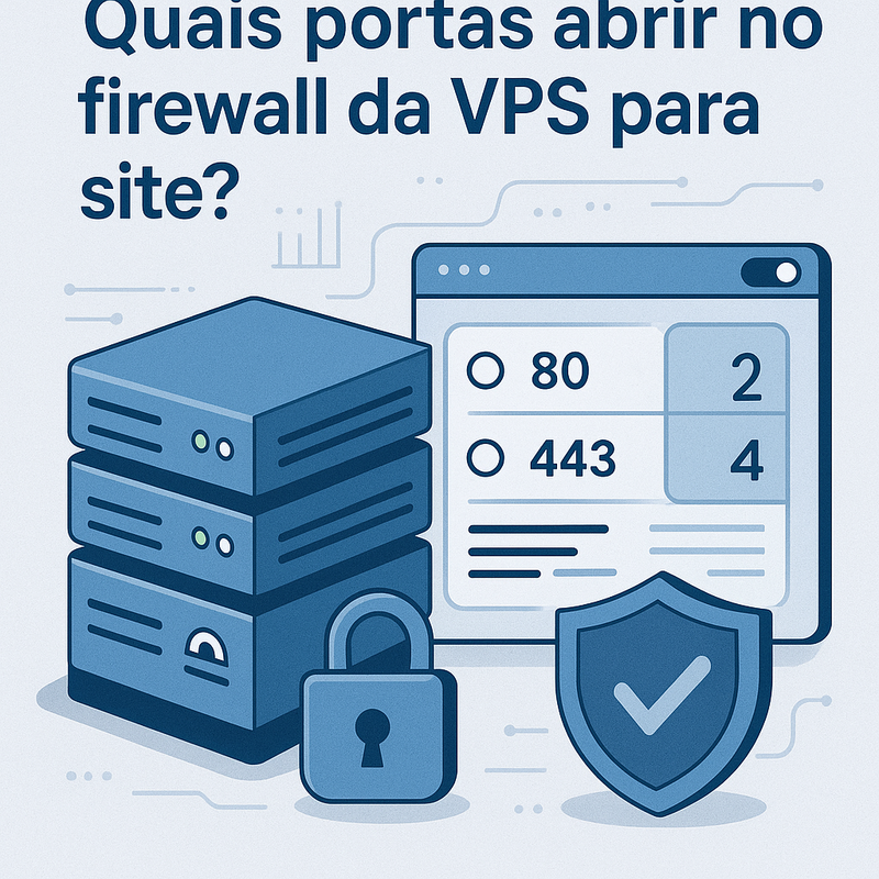 Uma imagem sobre Quais portas abrir no firewall da VPS para site