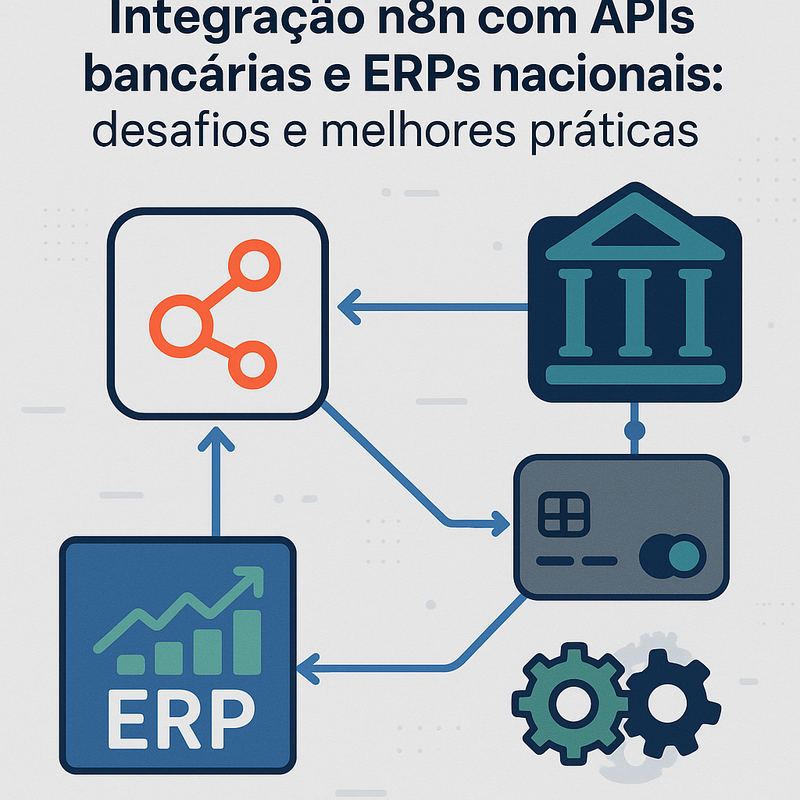 Uma imagem sobre Integração n8n com APIs bancárias e ERPs nacionais
