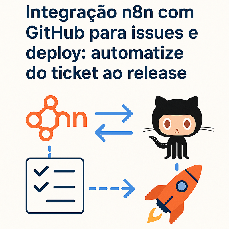 Uma imagem sobre Integração n8n com GitHub para issues e deploy