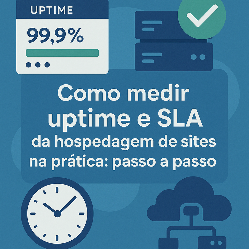 Uma imagem sobre Como medir uptime e SLA da hospedagem de sites