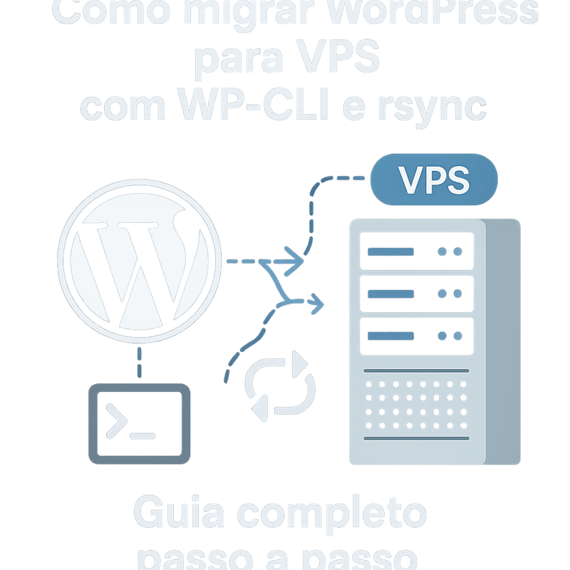 Uma imagem sobre Como migrar WordPress para VPS com WP-CLI e rsync