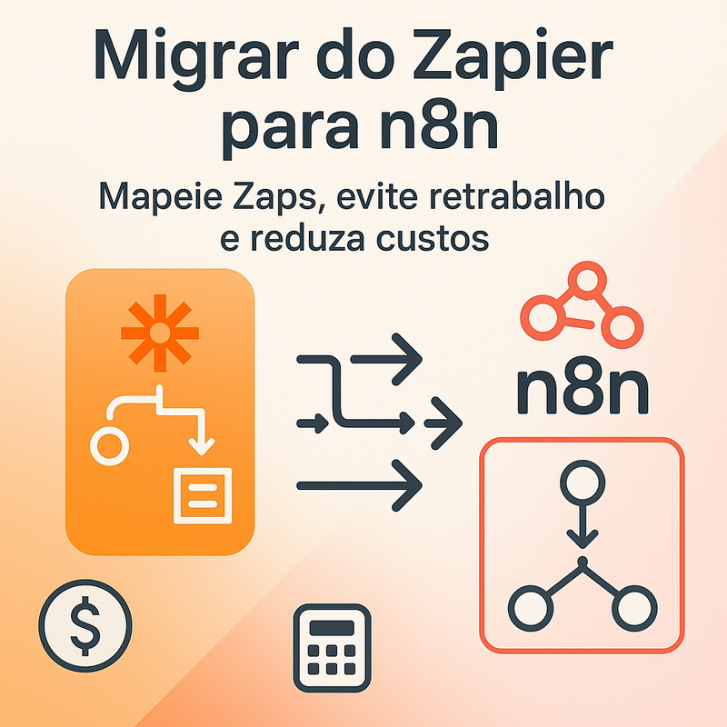 Uma imagem sobre Migrar do Zapier para n8n: guia prático