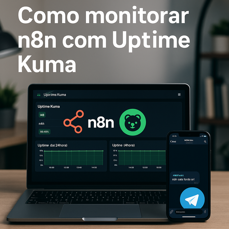 Uma imagem sobre Como monitorar n8n com Uptime Kuma