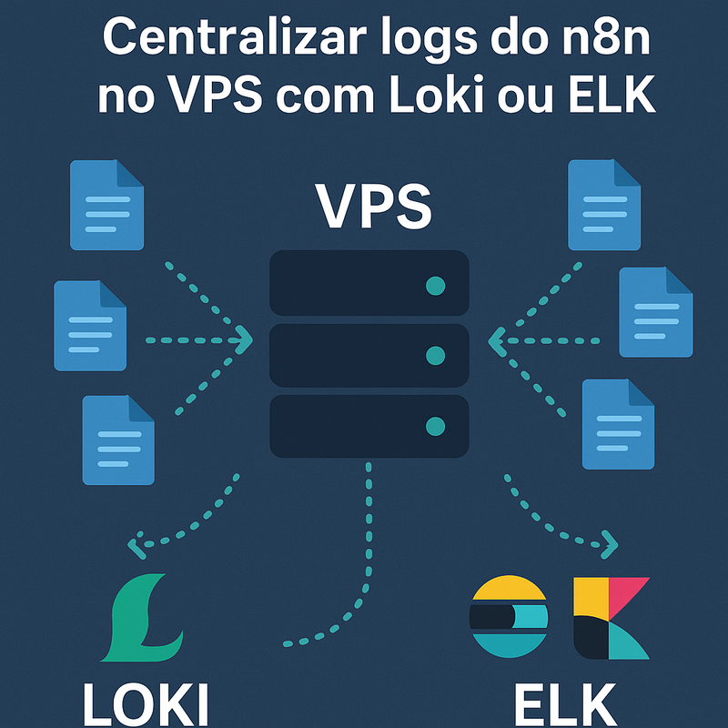 Uma imagem sobre Centralizar logs do n8n no VPS com Loki ou ELK
