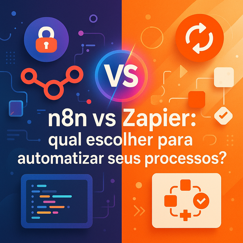 Uma imagem sobre n8n vs Zapier: qual escolher para automação
