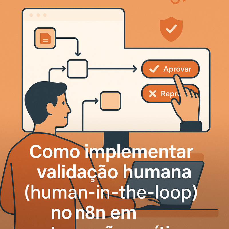 Uma imagem sobre Validação humana (human-in-the-loop) no n8n