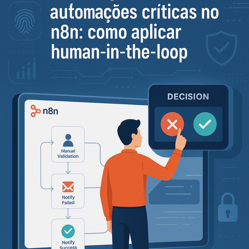Validação manual em automações críticas no n8n: como aplicar human-in-the-loop