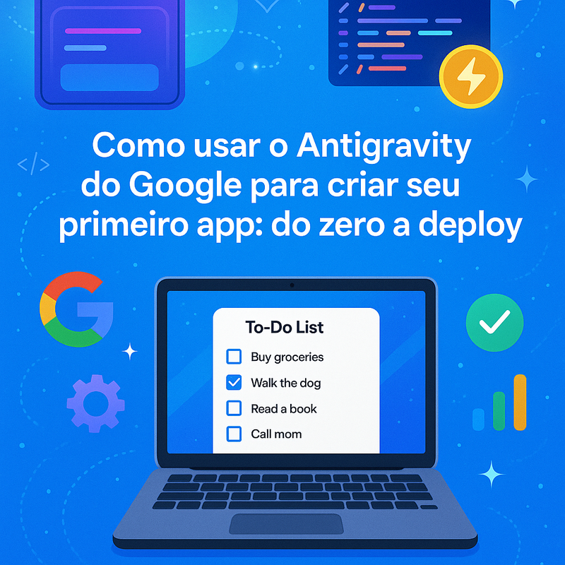 Uma imagem sobre Como usar o Antigravity do Google (primeiro app)