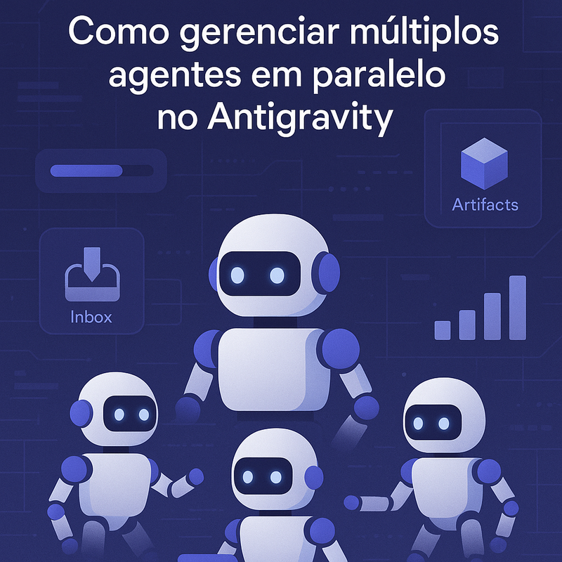 Uma imagem sobre Gerenciar múltiplos agentes no Antigravity