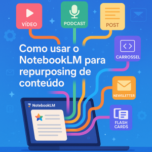Como usar o NotebookLM para repurposing de conteúdo e multiplicar sua produção