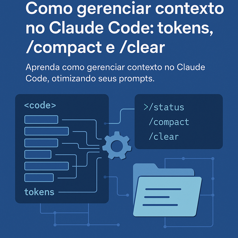 Uma imagem sobre Gerenciar contexto no Claude Code: tokens e /compact