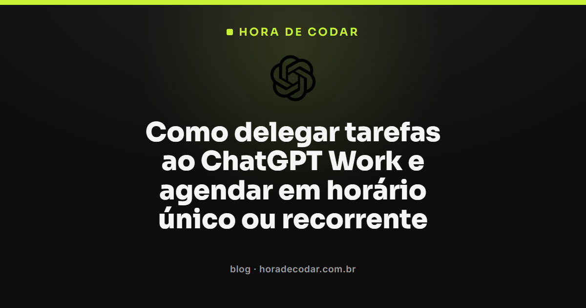 Tela do ChatGPT Work exibindo tarefas agendadas únicas e recorrentes no painel de agendadas