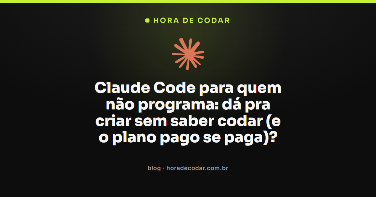 tela do Claude Code para quem não programa criando um site com vibe coding no terminal