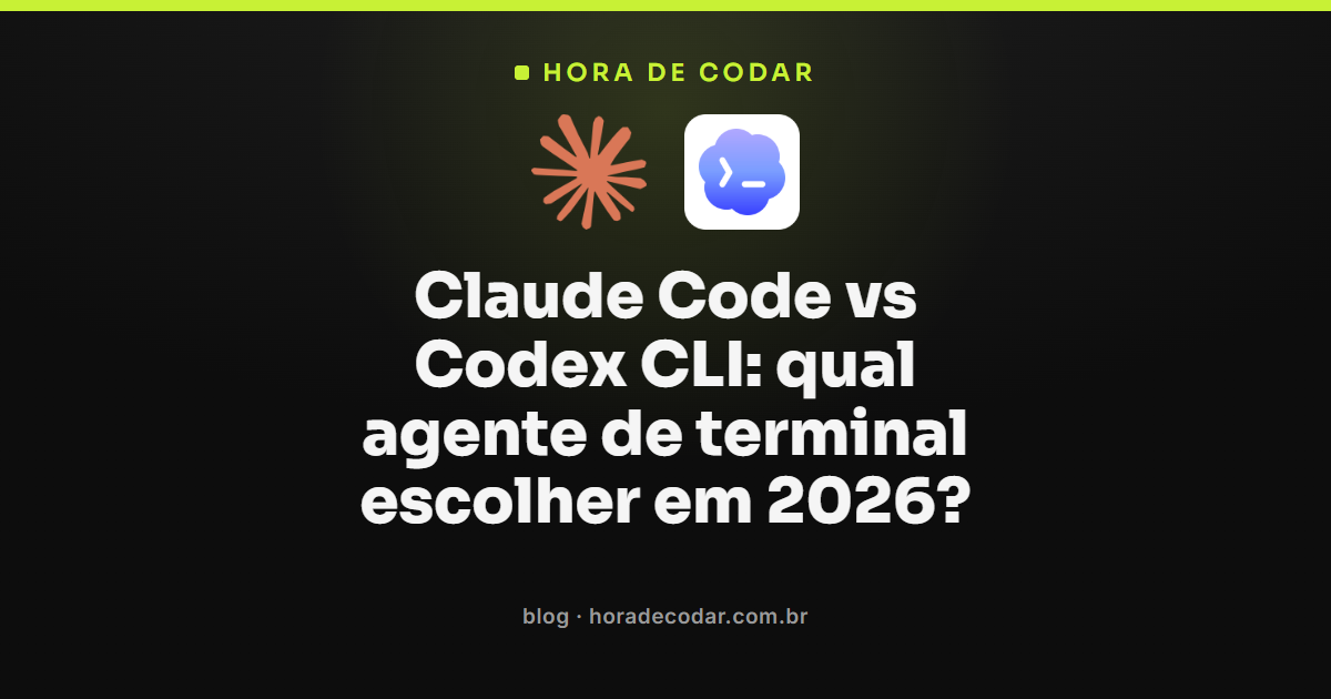 Comparação entre Claude Code e Codex CLI, os dois principais agentes de terminal de 2026