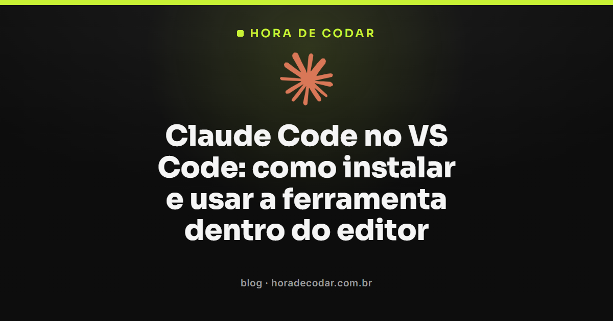 Extensão Claude Code aberta no VSCode com painel de chat IA e diffs inline no editor
