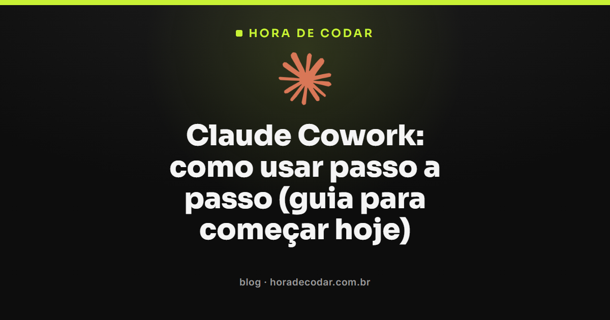 Interface do Claude Cowork mostrando como usar o modo agêntico no Claude Desktop