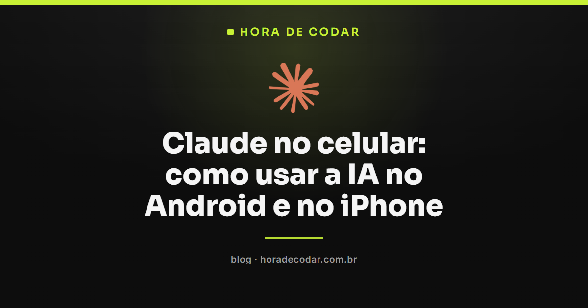 tela do app Claude no celular mostrando conversa por voz e texto no Android e no iPhone