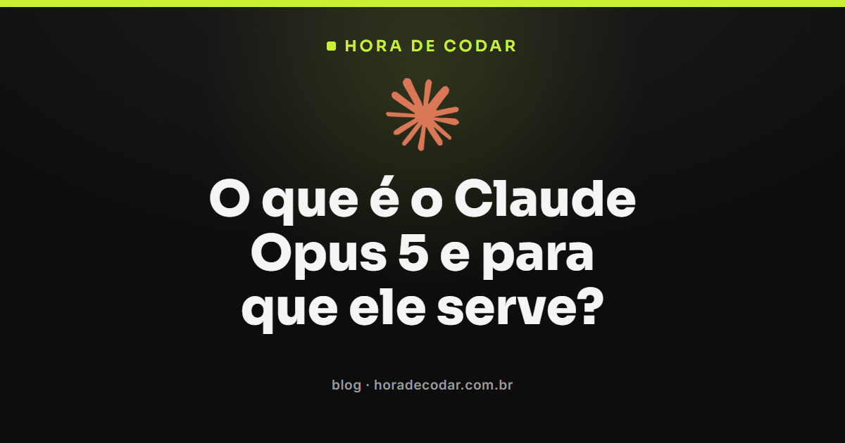 tela do Claude Opus 5, modelo topo de linha da Anthropic para coding agêntico e tarefas de longo horizonte