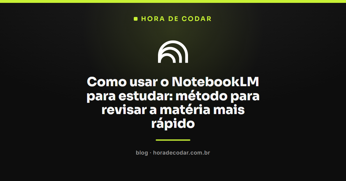 captura de tela do NotebookLM sendo usado para estudar com PDFs e anotações organizados no caderno