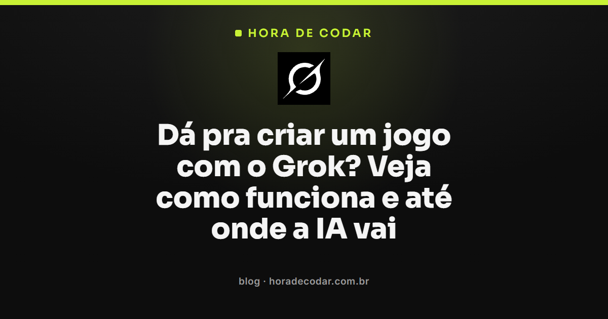 interface do Grok gerando código HTML e JavaScript para criar jogo com IA no navegador