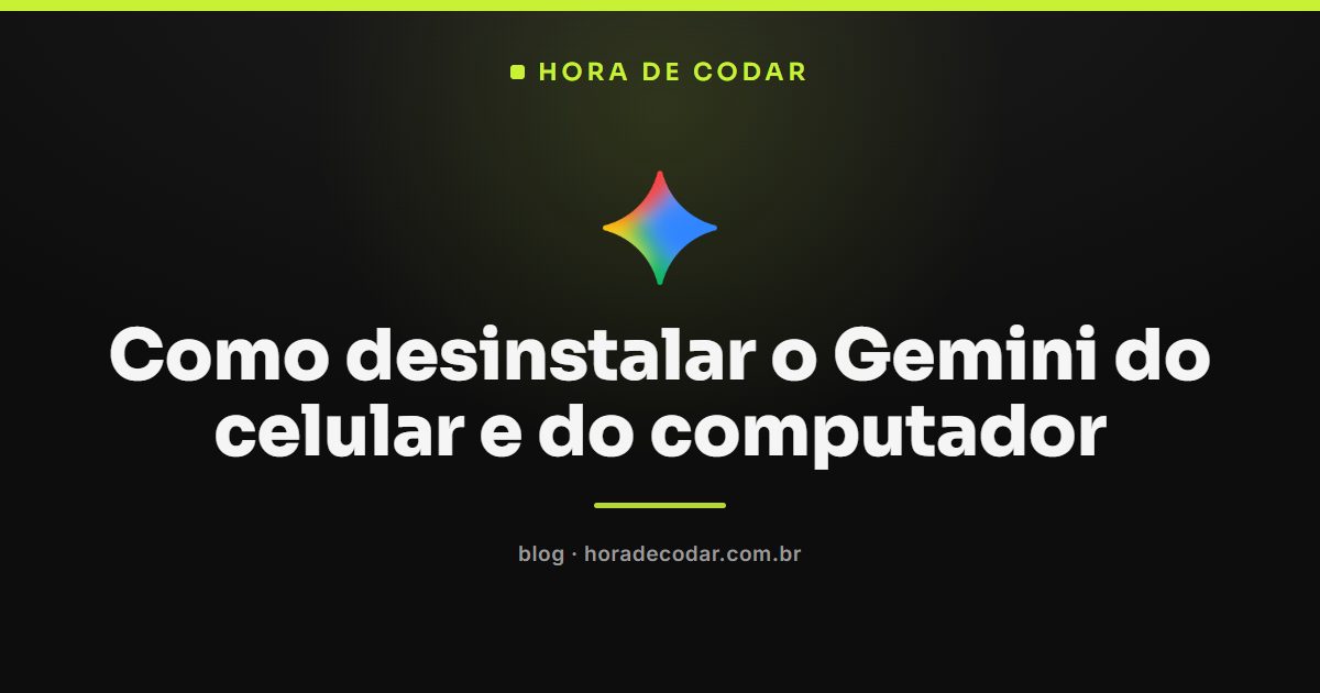 Tela do celular Android mostrando como desinstalar o Gemini pelo menu da Play Store