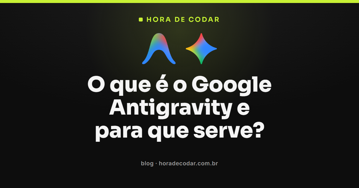 Interface do Google Antigravity com agente de IA planejando e executando código no IDE