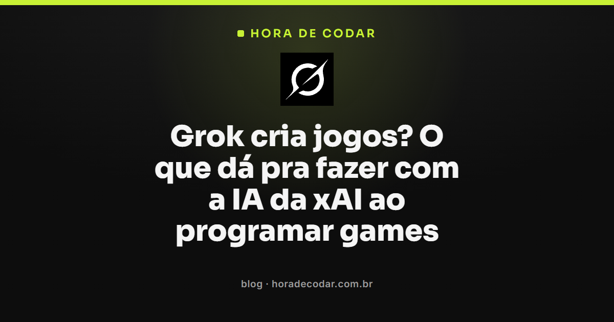 Grok Studio gerando código de jogo no navegador com preview ao vivo